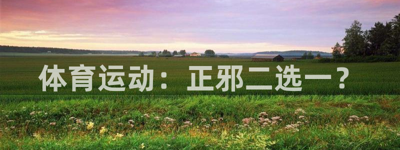 哈哈体育十年：体育运动：正邪二选一？